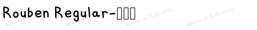 Rouben Regular字体转换